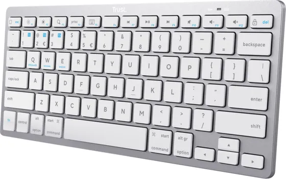 TRUST TASTATURA BASICS ULTRA-THIN, WIRELESS, BIJELA, US LAYOUT, BT 4.0, 10M RANGE (1 / 1)