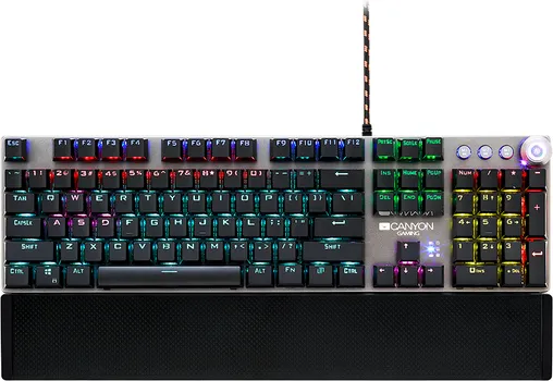 CANYON GAMING TASTATURA NIGHTFALL GK-7 CND-SKB7-US, MEHANIČKA, ŽIČANA, CRNA (1 / 1)