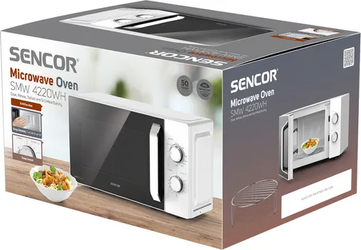 SENCOR MIKROVALNA SA GRILOM SMW 4220WH BIJELA: 700W GRILL 1000W ZAPREMINA 20 L (5 / 5)