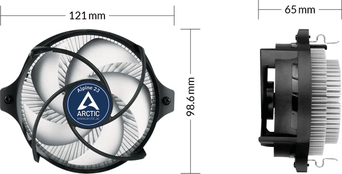 ARCTIC ALPINE 23COMPACT AMD CPU-COOLER (3 / 5)