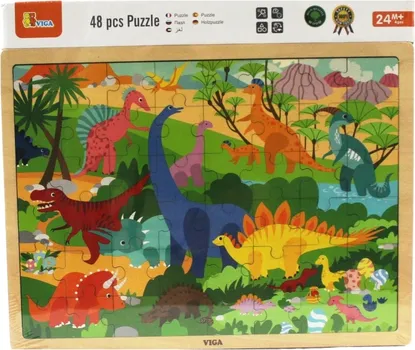 VIGA DRVENE PUZZLE DINOSAURI - 48 KOMADA 44584 (1 / 1)