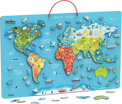 VIGA DRVENE PUZZLE KARTA SVIJETA (1 / 1)