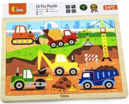 VIGA DRVENE PUZZLE RADNA VOZILA - 24 KOM (1 / 1)