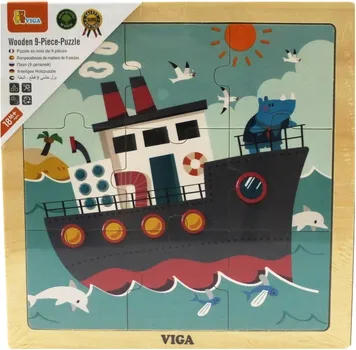 VIGA DRVENE PUZZLE BROD - 9 KOM (1 / 1)