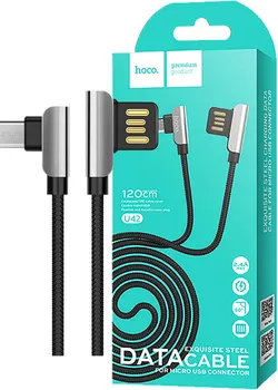USB KABL ZA SMARTPHONE, MICRO USB, 1.2 MET., 2.4 A, CRNA (1 / 1)