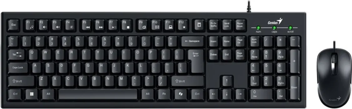 GENIUS KM-100SE USB YU CRNA TASTATURA+ USB CRNI MIŠ (3 / 3)