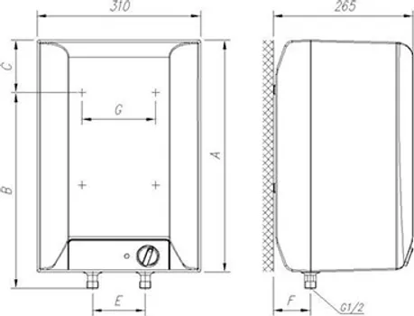 GORENJE BOJLER NISKOTLAČNI 10LIT NADPULTNI TEG (2 / 2)