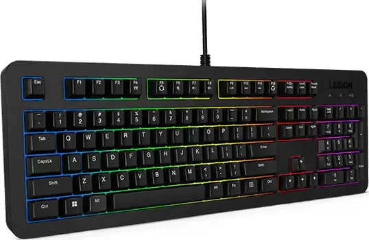 LENOVO LEGION K310 RGB GY41N91873 GAMING TASTATURA │ JEZIK: US ENGLISH │ BOJA: CRNA │ KABEL: 1.8M, PVC │ TEŽINA: 846G │ POZADINSKO OSVJETLJENJE: 5-ZONSKA RGB │ PREKIDAČI: MEMBRANSKI │ BROJ TASTERA: 104 │ PODESIV NAGIB │ KONEKCIJA: USB 2.0 (3 / 5)