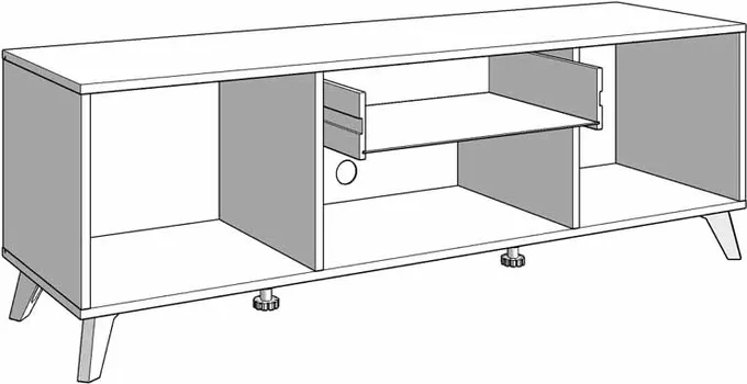 GRAND-CO-ME BRETANGA TV POLICA 150 AH BLF AHF 48X147X40 CM 11012053 (5 / 5)