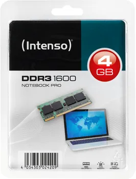 INTENSO SO-DIMM DDR3 4GB / 1600MHZ (1 / 2)