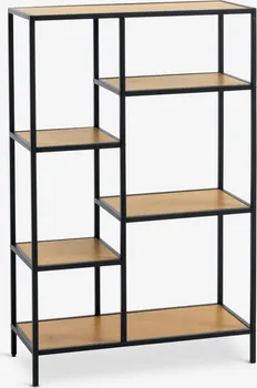 JYSK POLIČNI ELEMENT TRAPPEDAL 5 POLICA HRAST/CRNA (1 / 12)