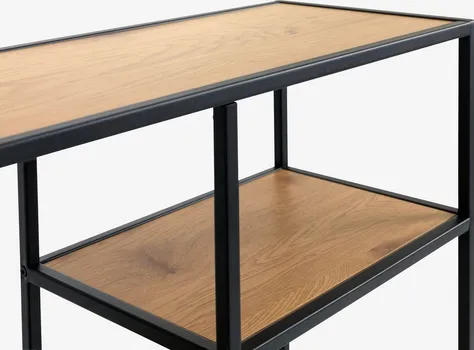 JYSK POLIČNI ELEMENT TRAPPEDAL 5 POLICA HRAST/CRNA (5 / 12)