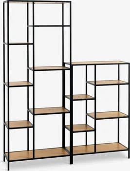 JYSK POLIČNI ELEMENT TRAPPEDAL 5 POLICA HRAST/CRNA (7 / 12)