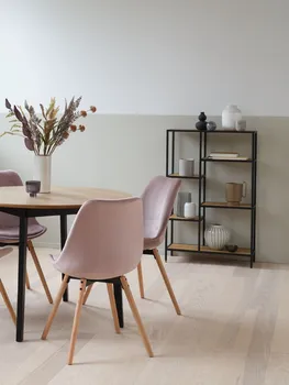 JYSK POLIČNI ELEMENT TRAPPEDAL 5 POLICA HRAST/CRNA (9 / 12)