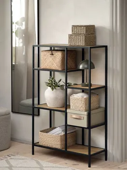 JYSK POLIČNI ELEMENT TRAPPEDAL 5 POLICA HRAST/CRNA (10 / 12)