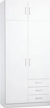 JYSK ORMAR FANDRUP 97X176 2 VRATA 3 LADICE BIJELA (7 / 13)