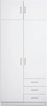 JYSK ORMAR FANDRUP 97X176 2 VRATA 3 LADICE BIJELA