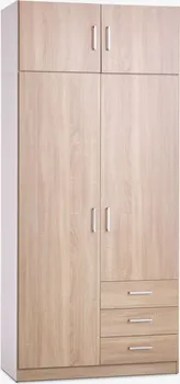 JYSK ORMAR FANDRUP 97X176 2 VRATA 3 LADICE BOJA SVIJETLOG HRASTA (7 / 13)