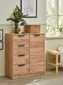 JYSK KOMODA JENSLEV 4 LADICE 1 VRATA HRAST (4 / 11)