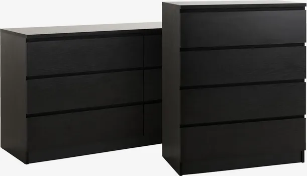 JYSK KOMODA 3+3 LADICE LIMFJORDEN CRNA (5 / 6)