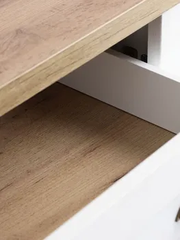 JYSK KOMODA MARKSKEL 4 LADICE BIJELA/BOJA HRASTA (4 / 12)