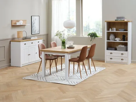 JYSK KOMODA MARKSKEL 3 VRATA BIJELA/BOJA HRASTA (14 / 31)