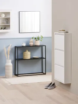 JYSK KONZOLNI STOLIĆ VIRUM 26X80 SA POLICOM CRNA (3 / 10)