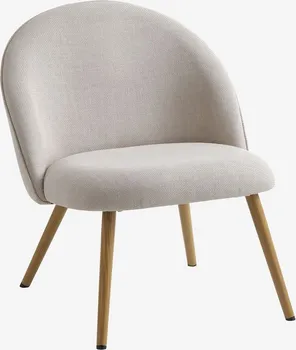 JYSK FOTELJA THORUP BEŽ TKANINA/BOJA HRASTA (1 / 12)