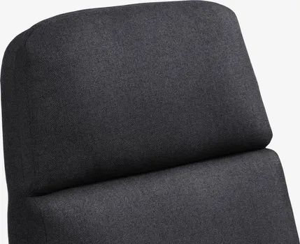JYSK FOTELJA S TABUREOM TANKEDAL TAMNO SIVA TKANINA (4 / 8)