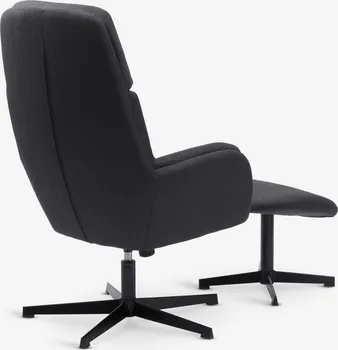 JYSK FOTELJA S TABUREOM TANKEDAL TAMNO SIVA TKANINA (8 / 8)