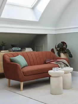 JYSK DUŽI DVOSJED EGEDAL TERAKOTA TKANINA/BOJA HRASTA (2 / 8)