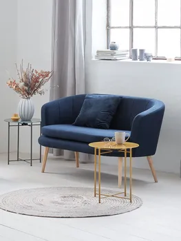 JYSK DVOSJED GISTRUP TAMNO PLAVA TKANINA (2 / 7)