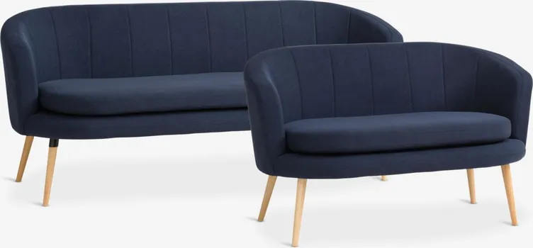 JYSK DVOSJED GISTRUP TAMNO PLAVA TKANINA (3 / 7)