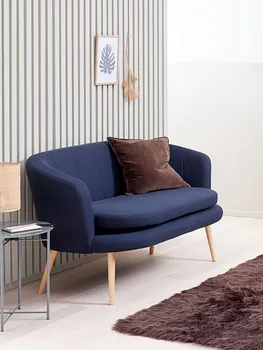 JYSK DVOSJED GISTRUP TAMNO PLAVA TKANINA (4 / 7)