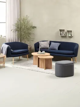 JYSK TROSJED GISTRUP TAMNO PLAVA TKANINA (5 / 8)