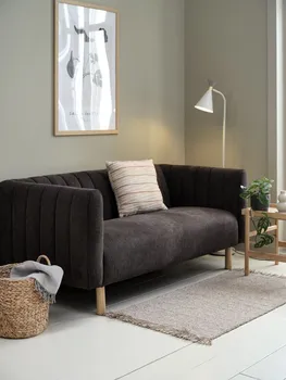 JYSK DUŽI DVOSJED MAGLEBY TAMNO SMEĐA TKANINA/BOJA HRASTA (6 / 7)