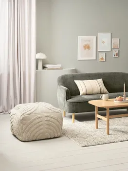 JYSK TABURE HYLKE 60X60 NATUR TKANINA (4 / 5)