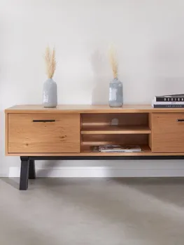 JYSK TV-STALAK SANDBY 2 VRATA NATUR HRAST/CRNA (2 / 3)