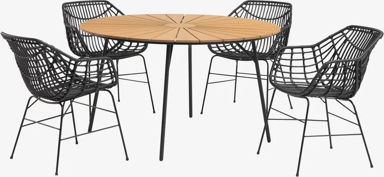 JYSK BAŠTENSKI STOL RANGSTRUP Ø130 NATUR/CRNA (7 / 13)