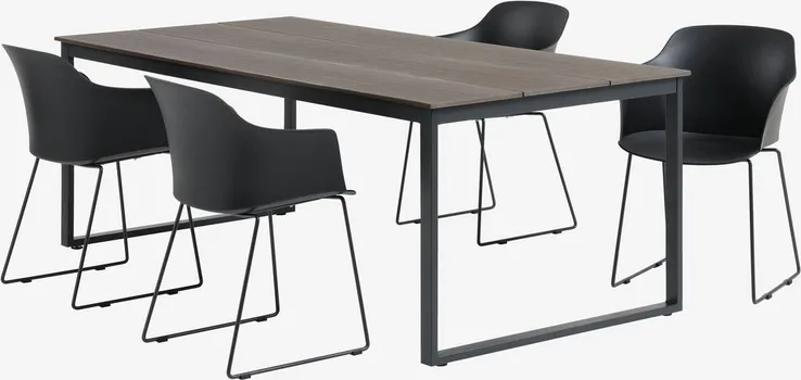 JYSK STOL NESSKOGEN Š100XD210 SMEĐA (5 / 11)