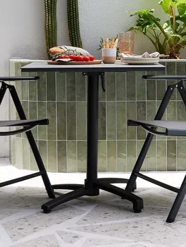 JYSK BISTRO STOL TIPMOSE Š70XD70 SIVA (6 / 8)