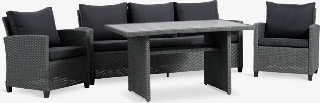 JYSK BAŠTENSKA GARNITURA THISE 5 OSOBA SIVA (1 / 7)