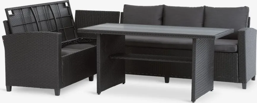 JYSK LOUNGE BAŠTENSKA GARNITURA AGERMOSE 6OS. PROSTOR ZA ODLAG (4 / 8)