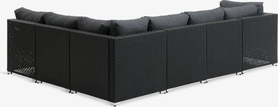 JYSK LOUNGE MODULARNA GARNITURA EG ZA 6 OSOBA CRNA (4 / 5)