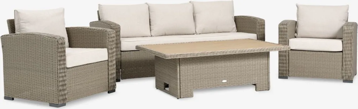 JYSK LOUNGE SET TAGMARK 5 PERS. NATURAL (1 / 9)