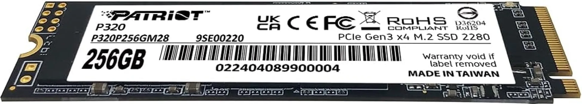 PATRIOT P320 256GB / SSD M.2 2280 PCIE (3 / 4)