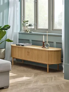 JYSK TV-STALAK LYNGVIG 160CM 2 ROLO VRATA NATUR HRAST (2 / 8)