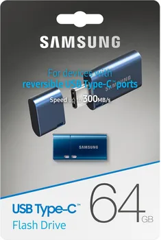 SAMSUNG USB 64GB / USB TYPE-C / 300 MB/S / 110 MB/S / BLUE (8 / 8)