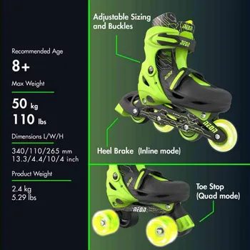 NEON COMBO ROLERI 30-33 ZELENI (3 / 6)