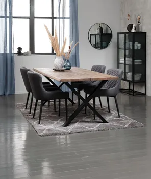 JYSK TRPEZARIJSKA STOLICA PEBRINGE BARŠUN SIVA/CRNA (2 / 9)